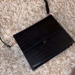 Brand new/never used Black Leather bag